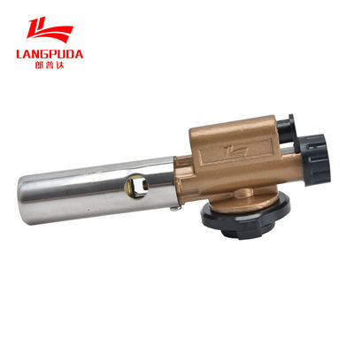 สีน้ำตาล ODM 18 ซม. Cassette Gas Torch Burner 1300 องศาเซลเซียส