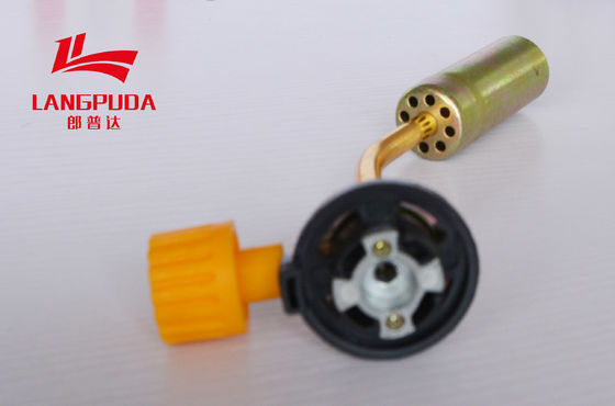 19.8 ซม. Cassette Gas Torch Burner, Butane Gas Welding Torch เปลวไฟปรับได้