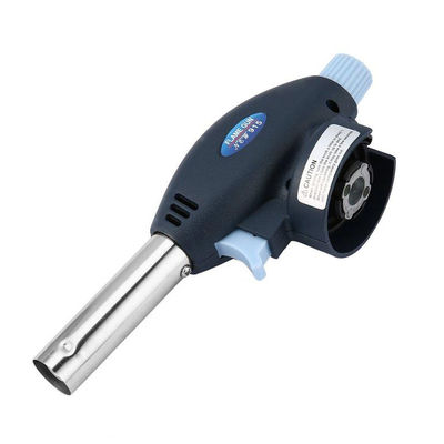 พลาสติกสีดำแบบพกพา 17 ซม. Butane แคมป์ปิ้ง Torch Flamethrower