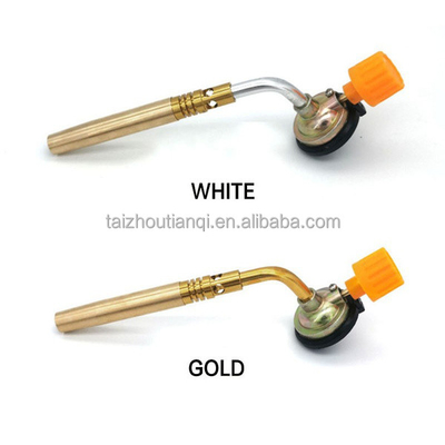 หมุนฟรีแบบพกพา 12 ซม. ไฟฉายทำความร้อนด้วยแก๊ส Flame gas torch