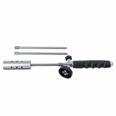 สวิตช์คู่เดี่ยว Butane Flame Gun สแตนเลสพร้อมที่จับไนลอน