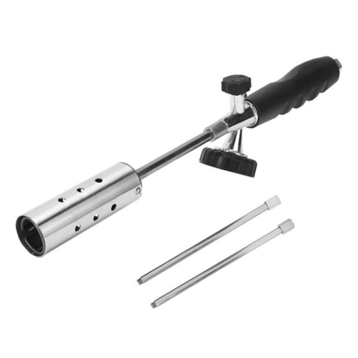 สวิตช์คู่เดี่ยว Butane Flame Gun สแตนเลสพร้อมที่จับไนลอน